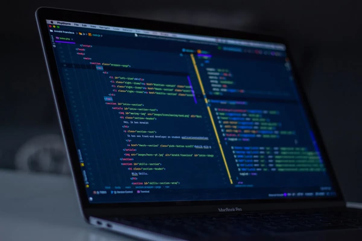 Web Development Computer Screen